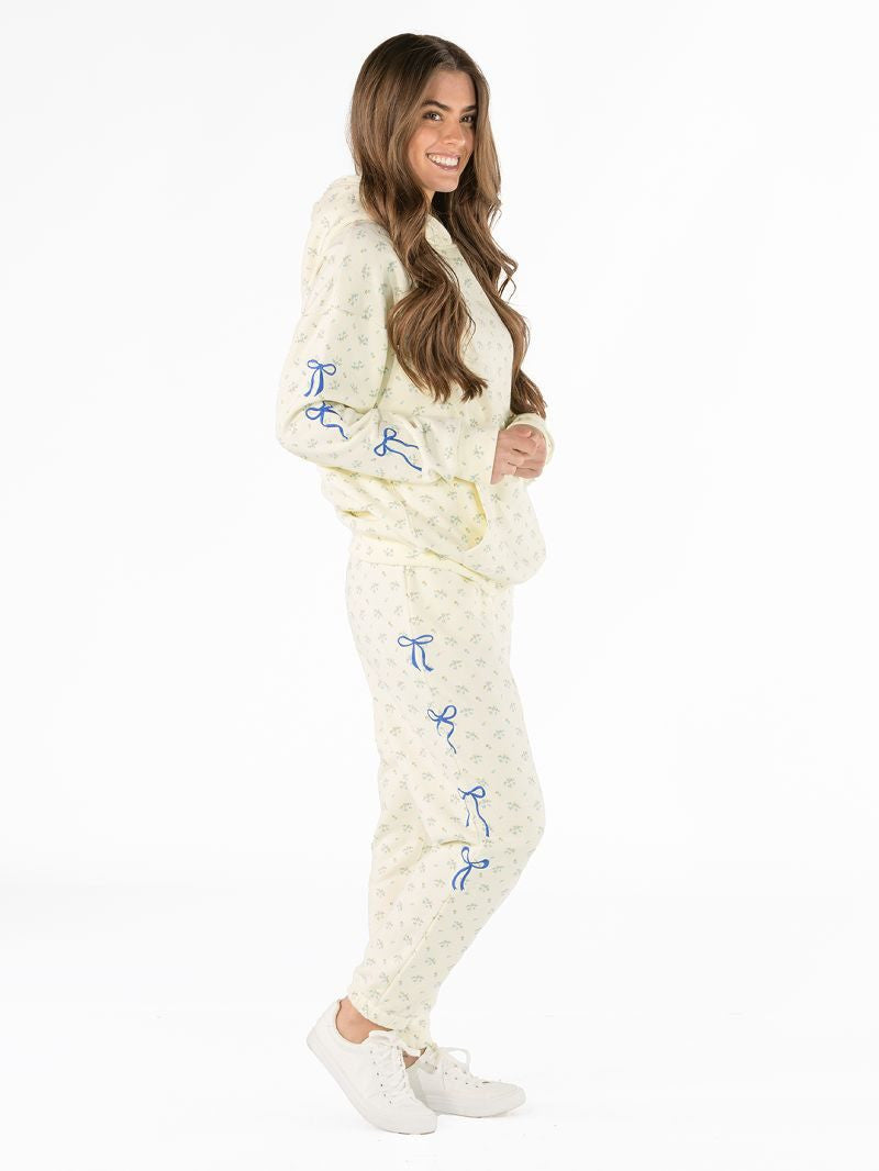 Simply Southern Blue Flower Sweatpants