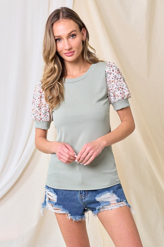 Fresh Waves Of Floral Top