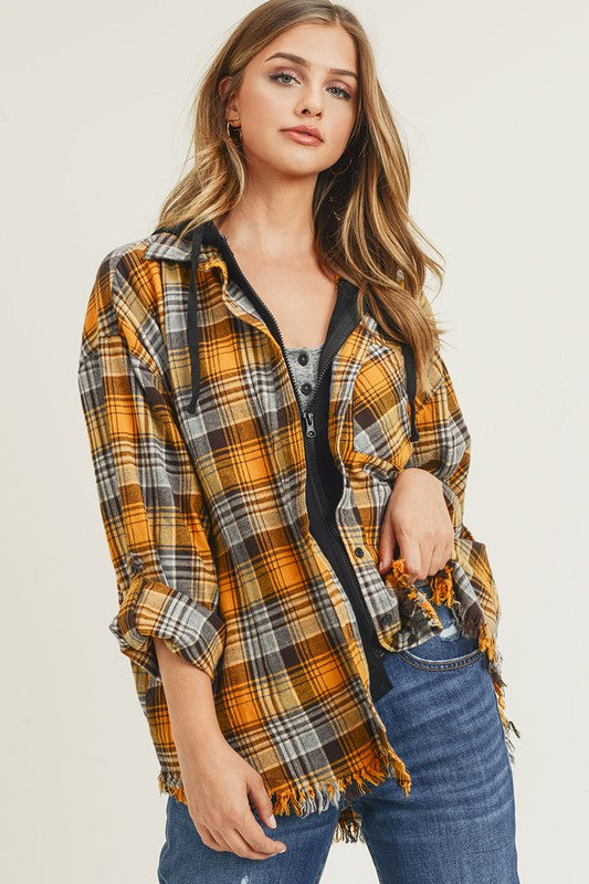 Frayed Hem Flannel