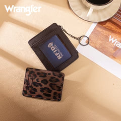 Wrangler Leopard Small Card Wallet Key Chain