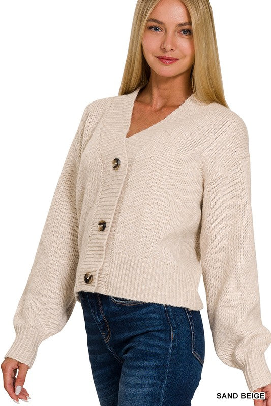 Button Front Cardigan