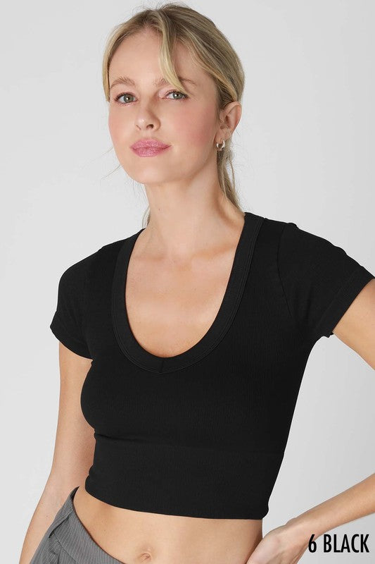 Sweet Stitch Crop Tee