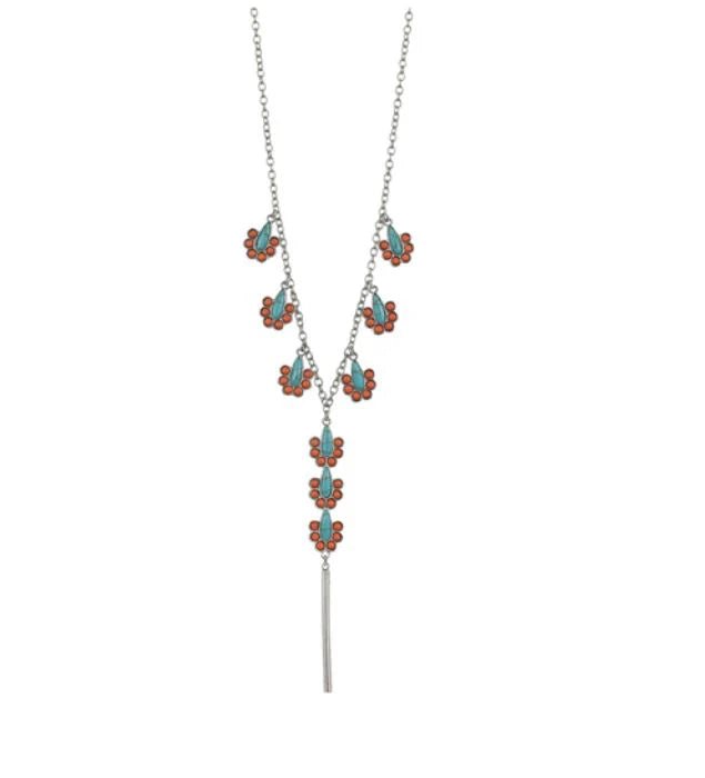Justin Turquoise & Coral Necklace