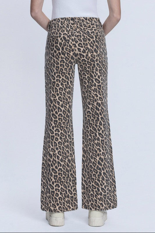 Leopard Vintage Flare Jeans