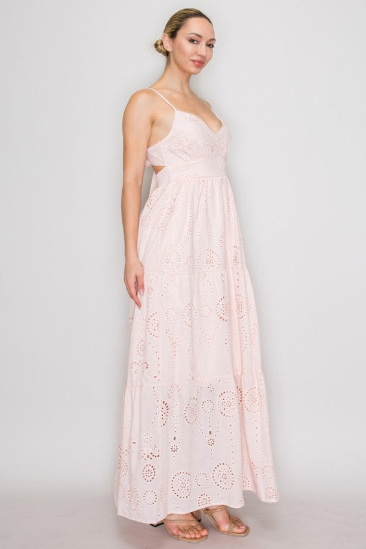 Blush Garden Maxi Dress