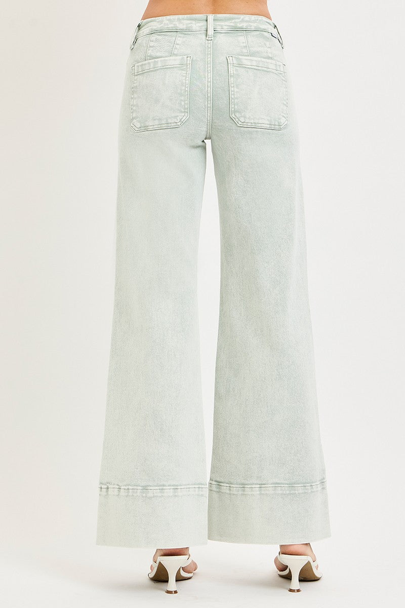 Risen Pistachio Wide Leg Pants
