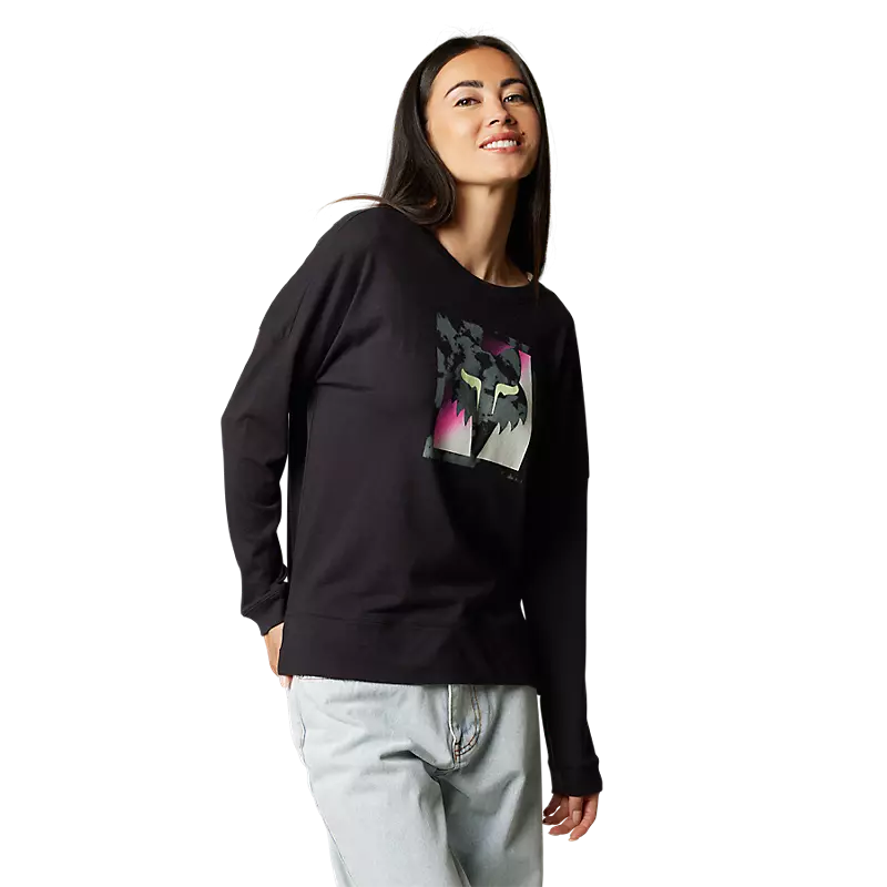 Ladies Detonate LS Fox Tee