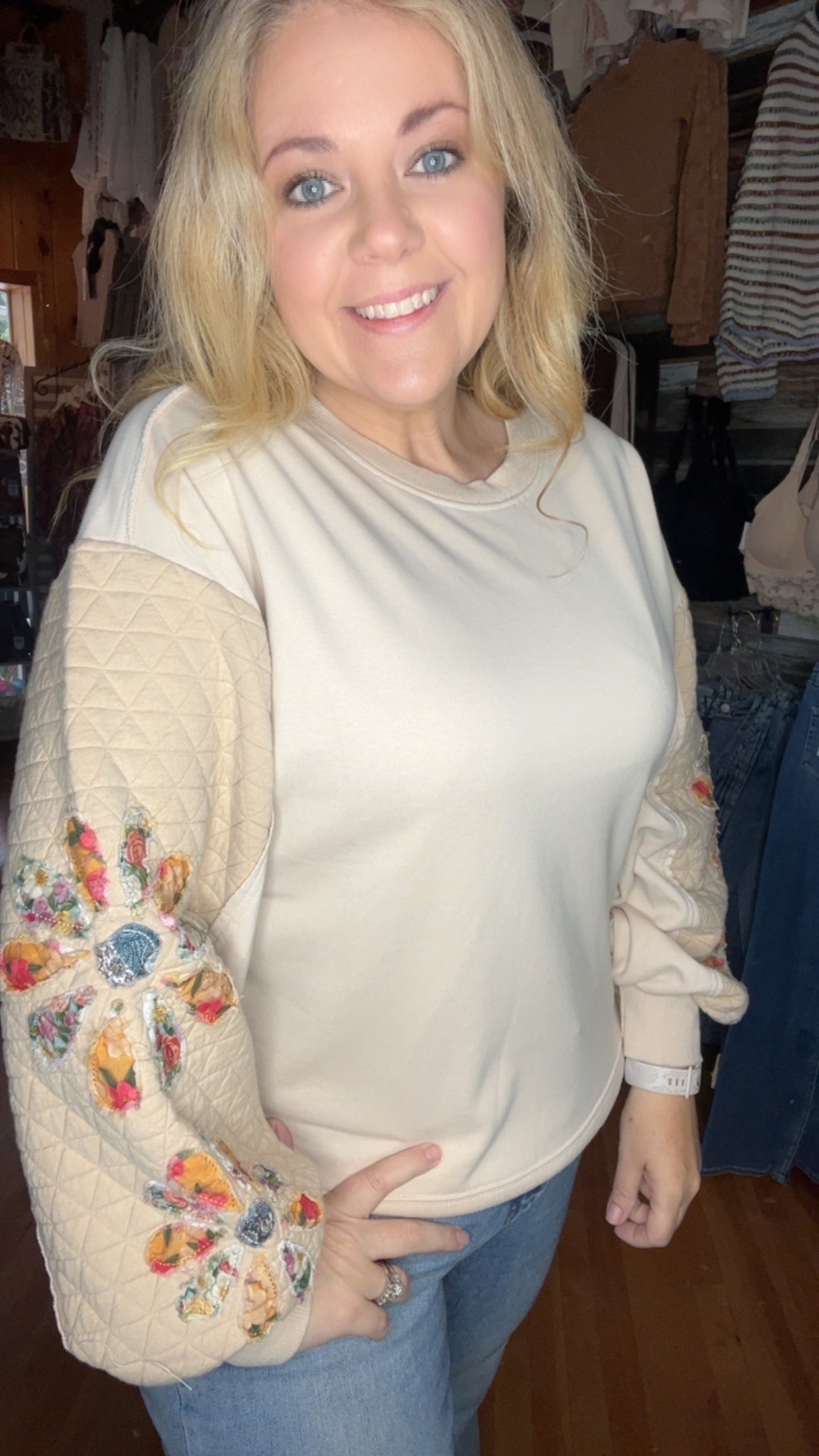 Whispering Floral Sweatshirt