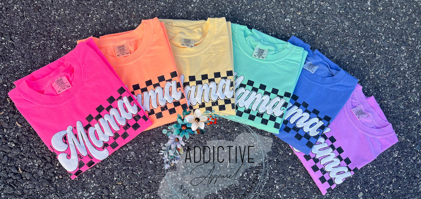 Puff Checked Mama Tee