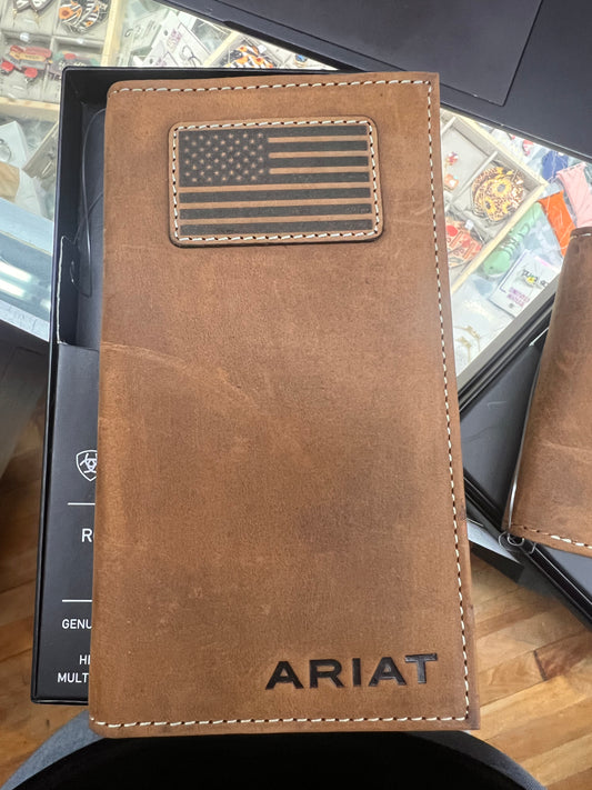 Ariat Flag Patch Wallet