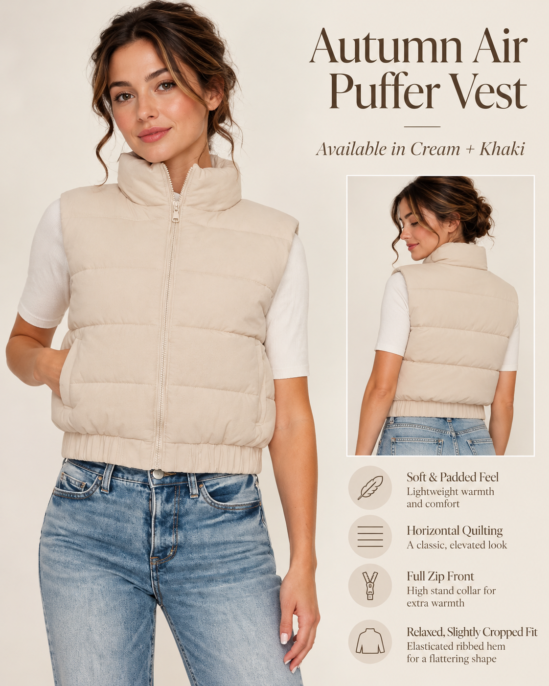 Autumn Air Puffer Vest