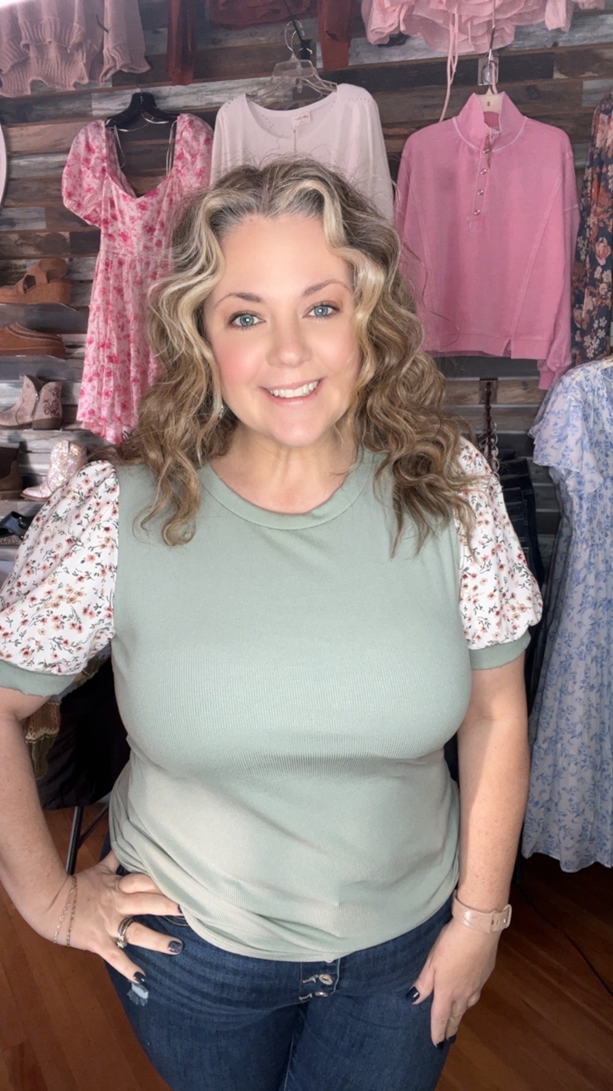Fresh Waves Of Floral Top
