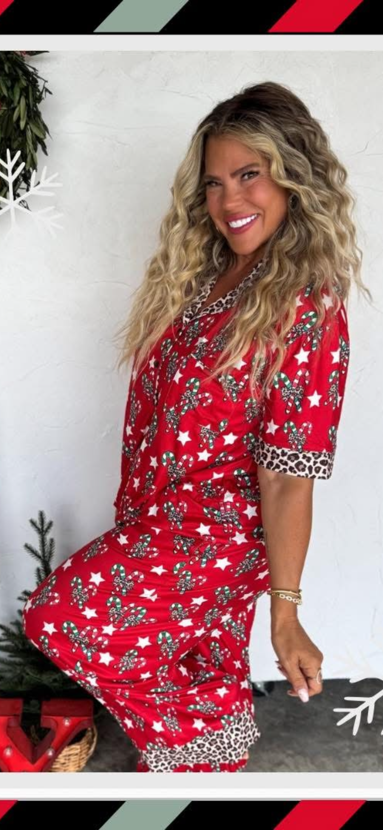 Candy Cane Christmas Luxe Pjs