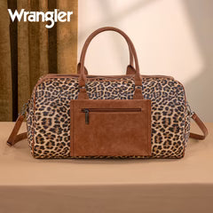Wrangler Whipstitch Leopard Duffle