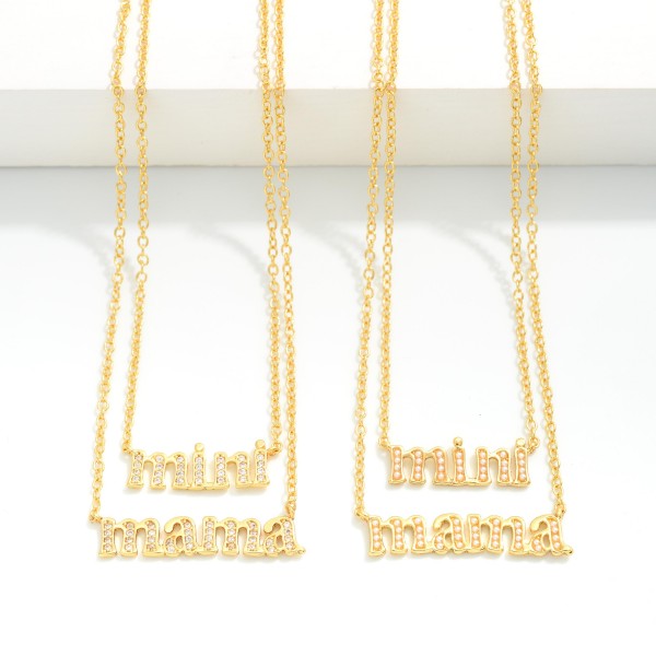 Mini and Mama Necklace Set