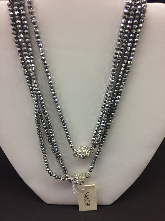 Crystal Multi Strand Necklace