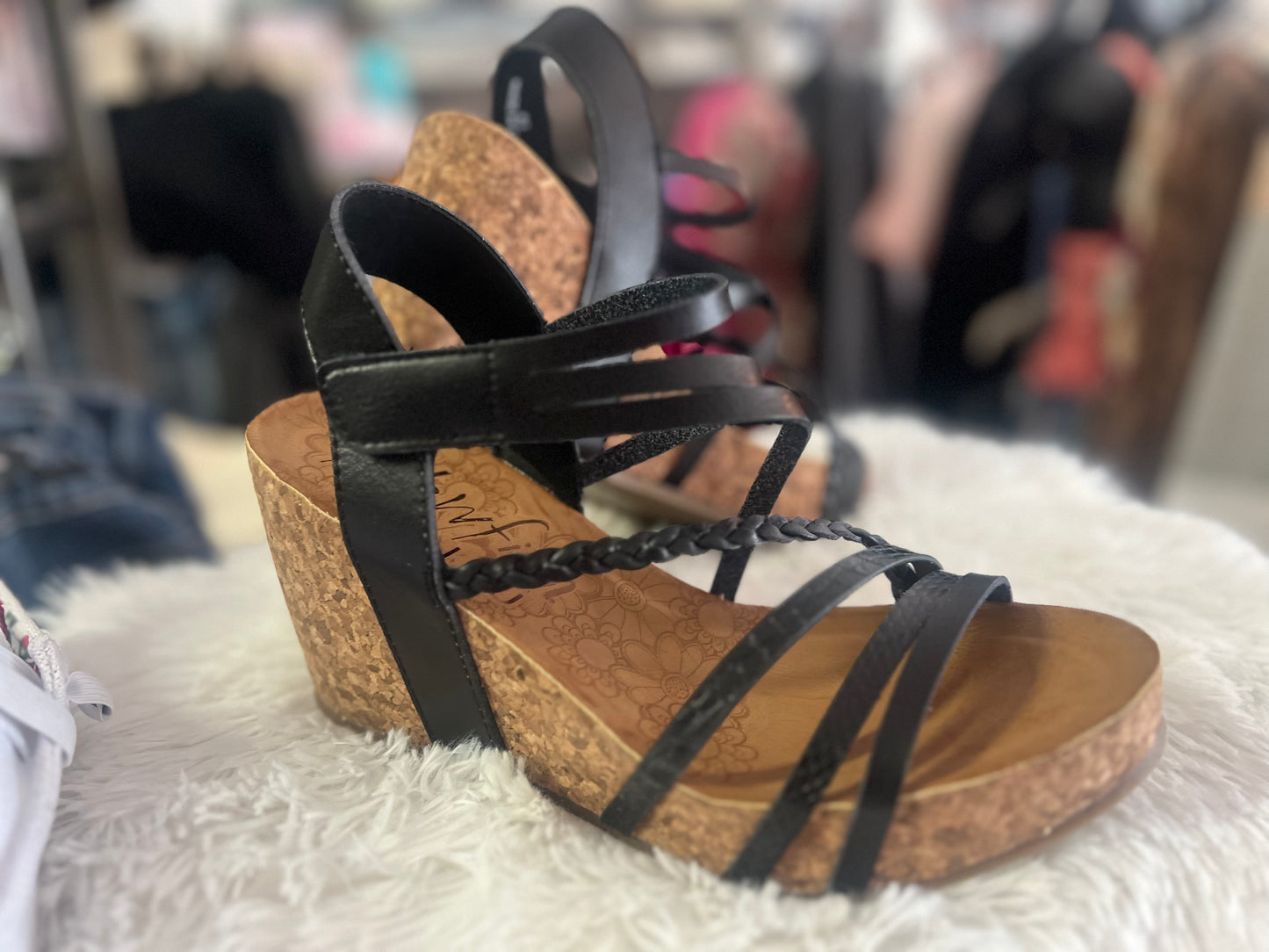 Heidi Wedge Sandals (c-3 -b-brt)