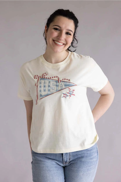 Simply USA Applique T-Shirt