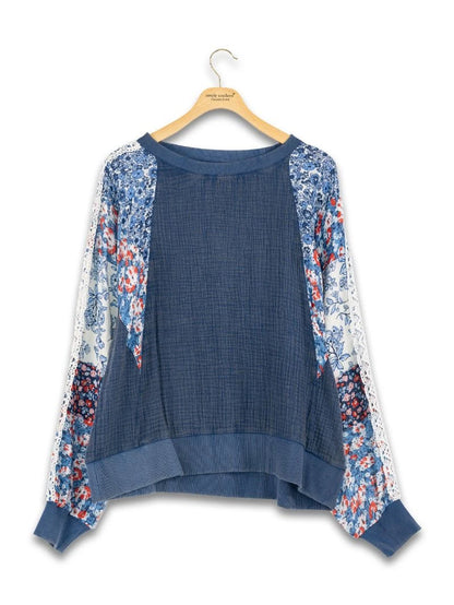 Simply Floral Americana Pullover
