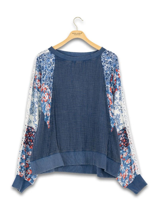 Simply Floral Americana Pullover