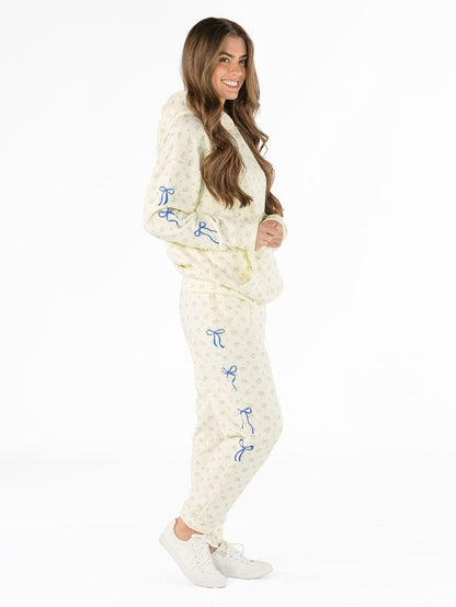 Simply Southern Blue Flower Sweatpants