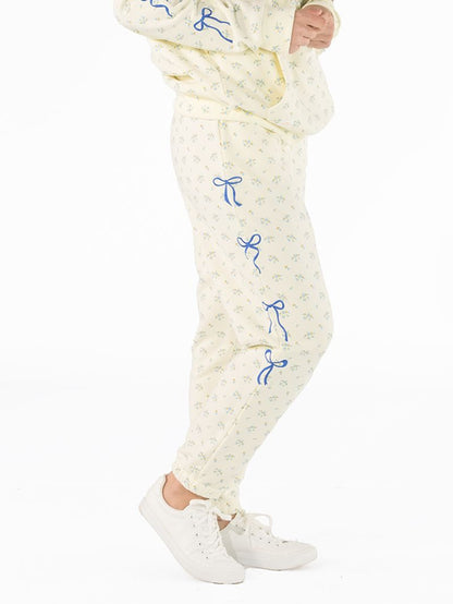 Simply Southern Blue Flower Sweatpants