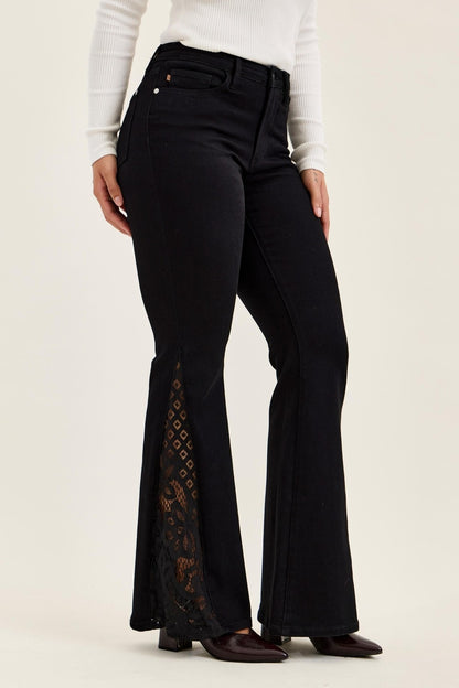 Jaqueline Lace Detail Flare