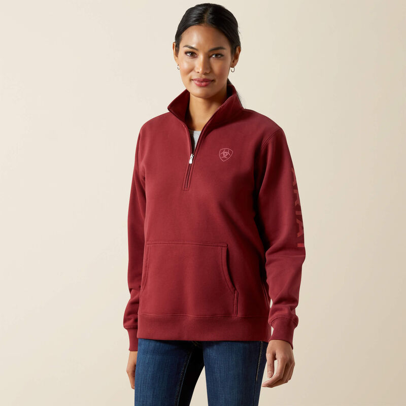 Ariat Foundation Logo 1/2 Zip Hoodie