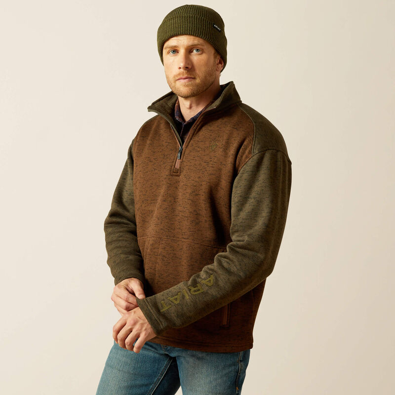 Ariat Caldwell Logo 1/4 Zip Sweater
