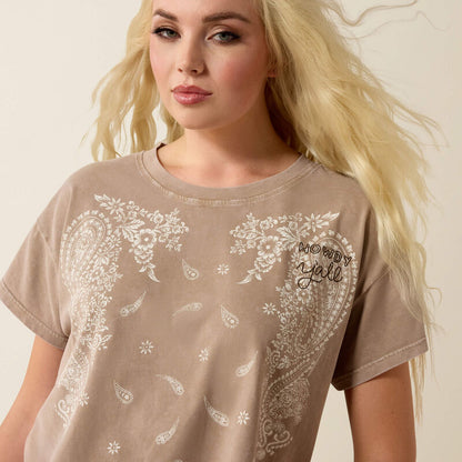 Ariat Paisley Boxy Crop Tee