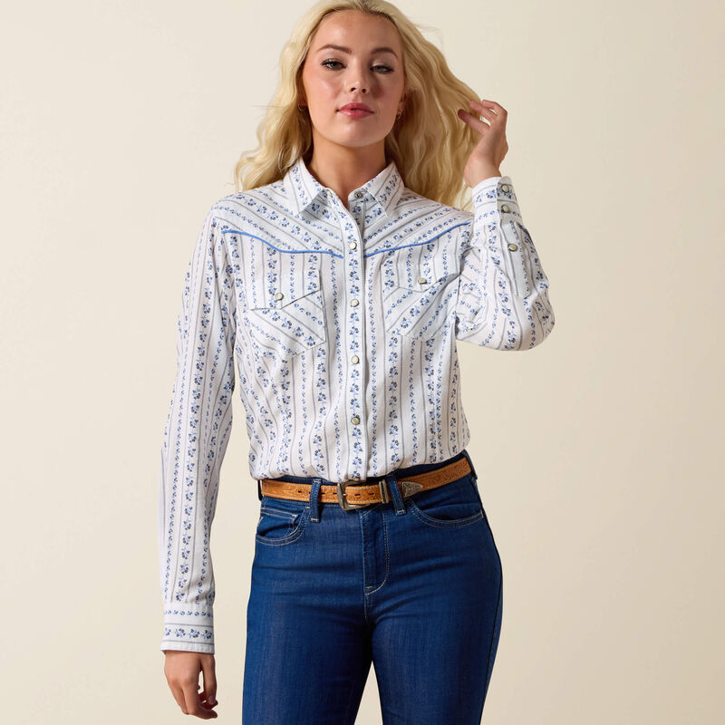 Ariat Grace Long Sleeve Snap Top