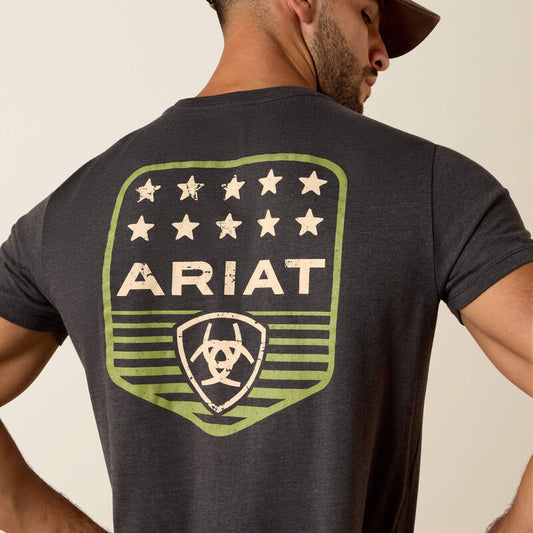 Ariat Stripe Patrotic Badge Tee