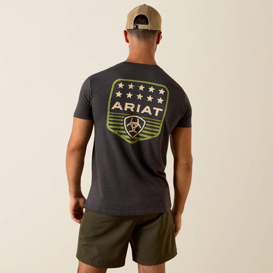 Ariat Stripe Patrotic Badge Tee