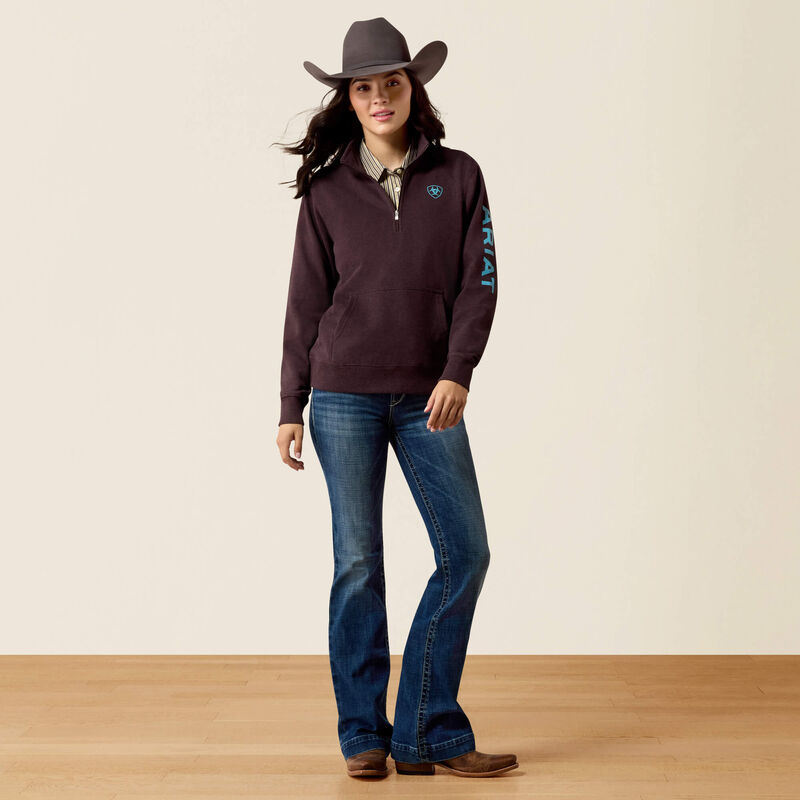Ariat Foundation Logo 1/2 Zip Sweatshirt