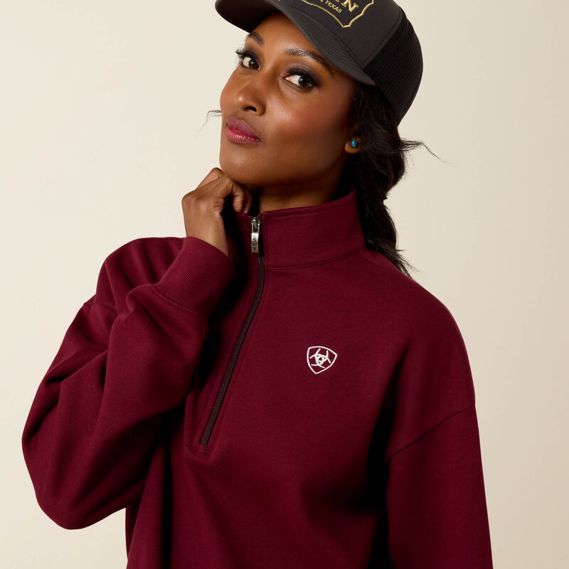 Ladies Ariat 1/2 Zip Sweatshirt
