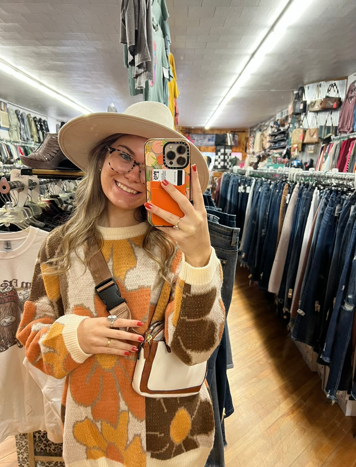 Retro Flower Sweater