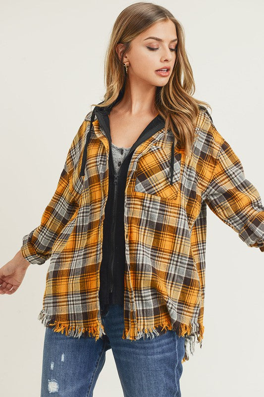 Frayed Hem Flannel