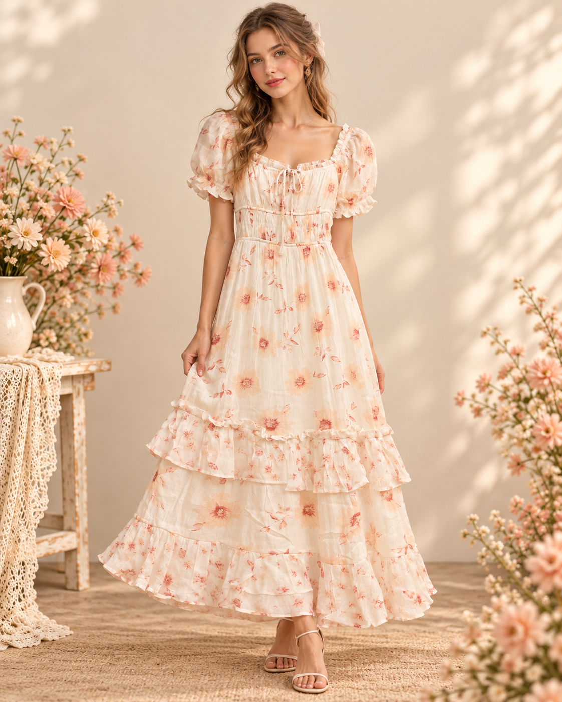 Apricot Dress
