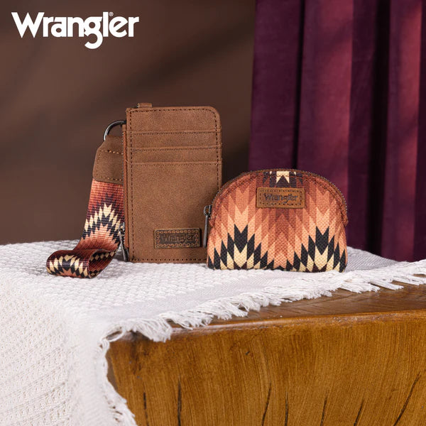Wrangler Southwestern Print Dual Wallet