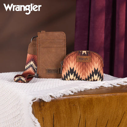 Wrangler Southwestern Print Dual Wallet