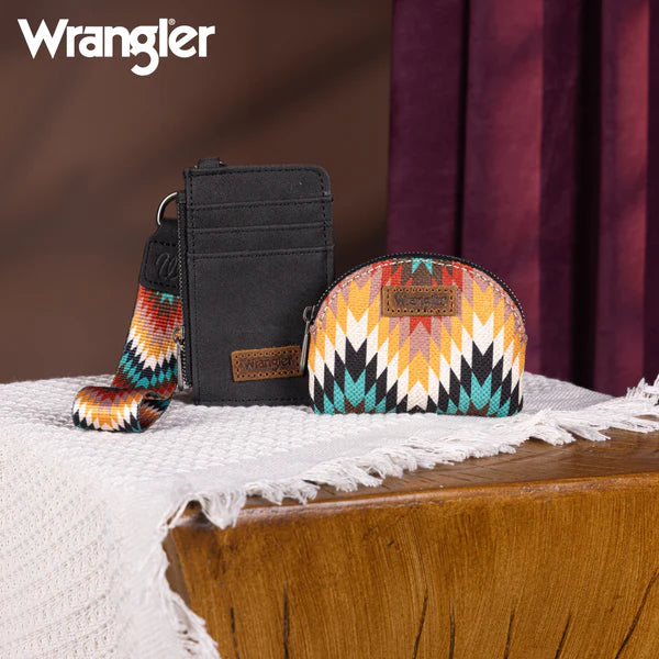 Wrangler Southwestern Print Dual Wallet