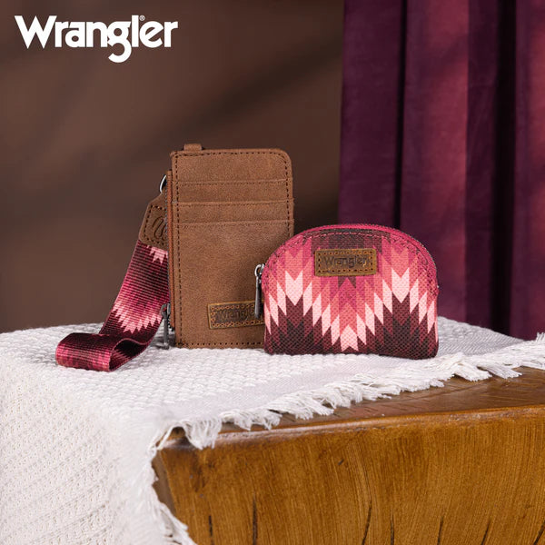 Wrangler Southwestern Print Dual Wallet