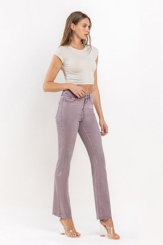 Burnt Rose Mid Rise Bootcut Jeans