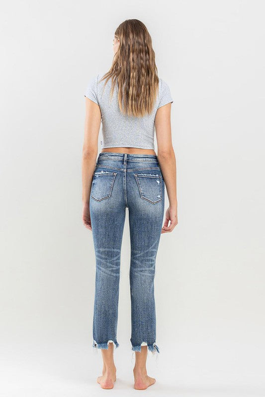 Record Setting High Rise Straight Jeans