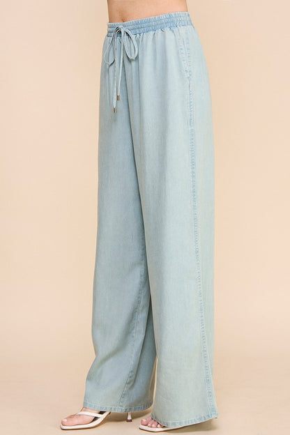 Chambray Pants