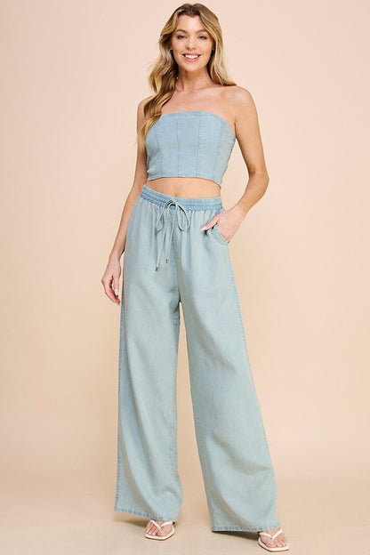 Chambray Pants