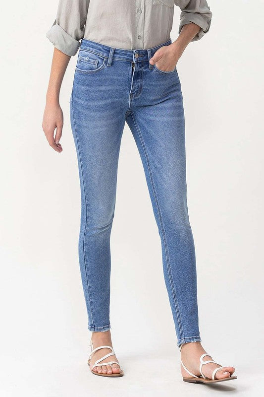 Heros Mid Rise Ankle Skinny Jeans