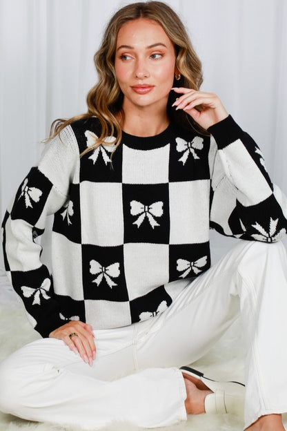 Heart Check Sweater