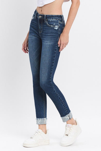 Reflex Blue Mid Rise Skinny