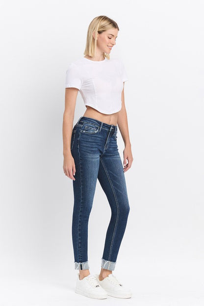 Reflex Blue Mid Rise Skinny